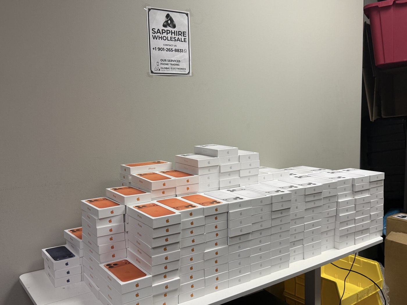 Sapphire Wholesale inventory and signage